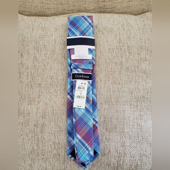 Club Room Classic Garcia Plaid Tie - Picture 5 of 8
